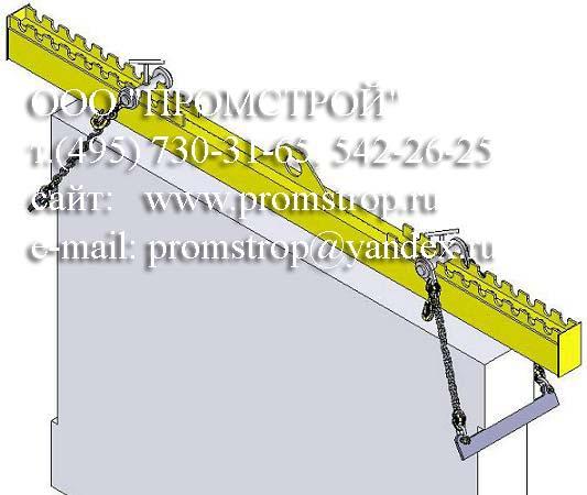 Съхема строповки ящика со стеклом. Универсальная Траверса для стекла (траверса для ящика со стеклом)