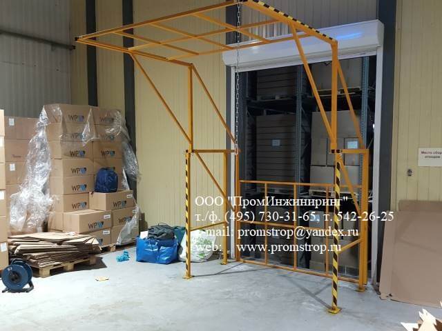 Паллетные ворота ПВ-VST 1,9 × 2,7 — открыты для персонала